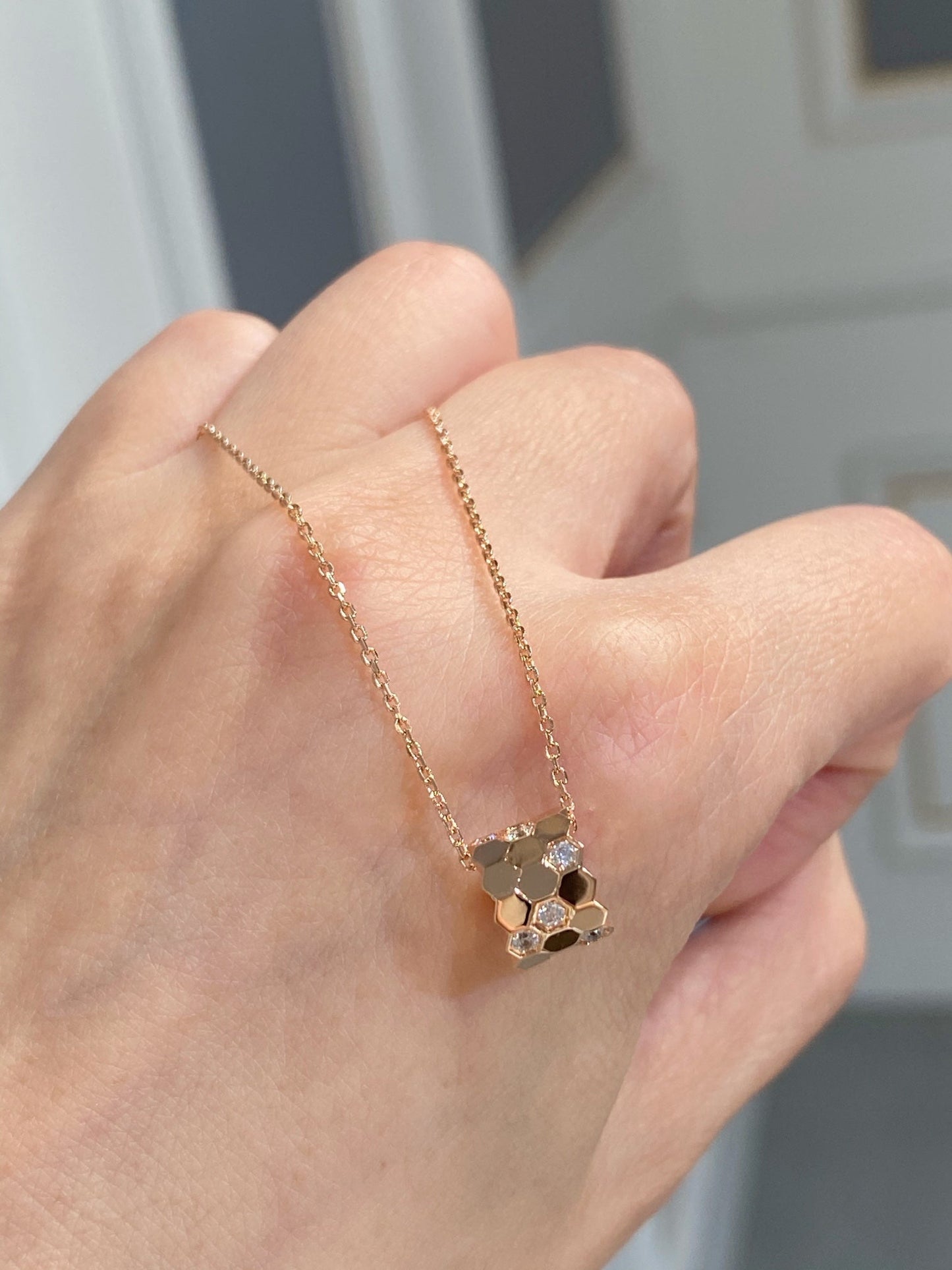 [Edler Schmuck] BEE LOVE DIAMANT HALSKETTE