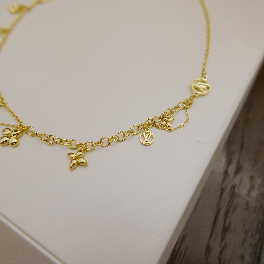 [Noble Jewelry]BLOOMING SUPPLE NECKLACE BRASS