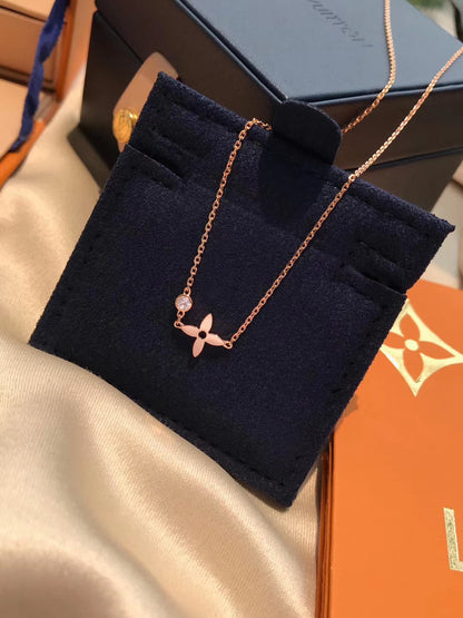 [Noble Jewelry]BLOSSOM PENDANT PINK GOLD AND DIAMOND