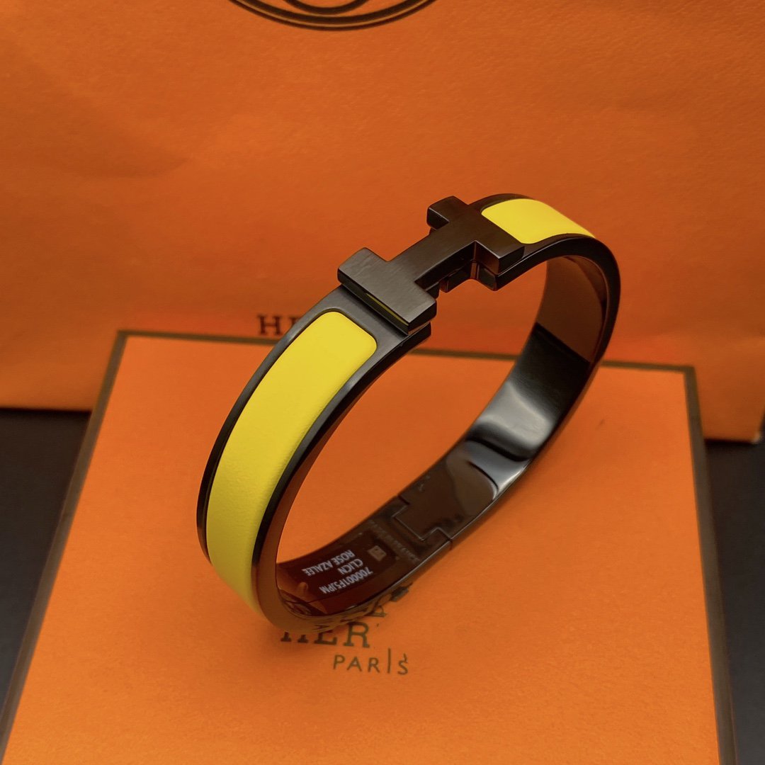 [Noble Jewelry]CLIC HM SO BLACK YELLOW BRACELET