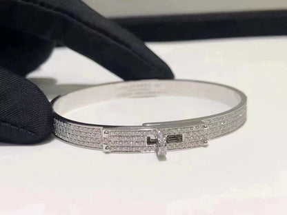 [Noble Jewelry]HM KELLY BRACELET IN SILVER AND FULL PAVE DIAMOND