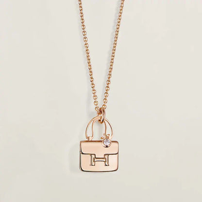 [Noble Jewelry]AMULETTE PEDANT ROSE GOLD NECKLACE