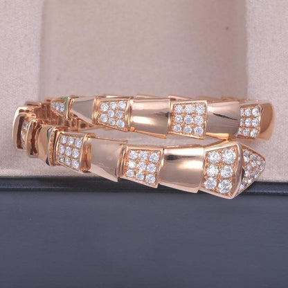 [Noble Jewelry]SERPENTI BRACELET PINK GOLD DIAMOND