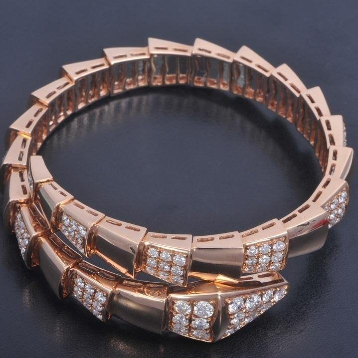 [Noble Jewelry]SERPENTI BRACELET PINK GOLD DIAMOND