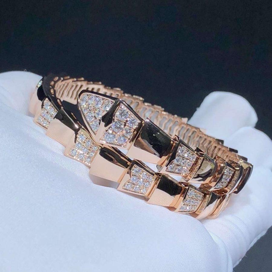 [Noble Jewelry]SERPENTI BRACELET PINK GOLD DIAMOND