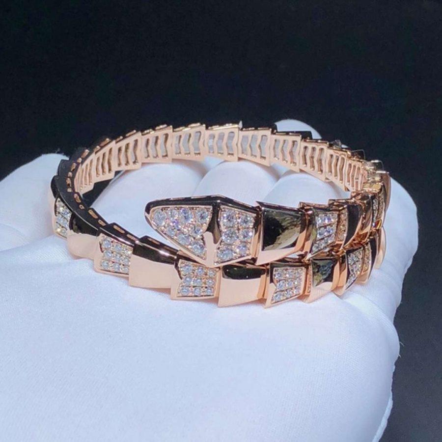 [Noble Jewelry]SERPENTI BRACELET PINK GOLD DIAMOND