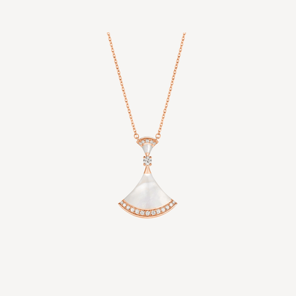 [Noble Jewelry]DREAM NECKLACE MOP PINK GOLD DIAMOND