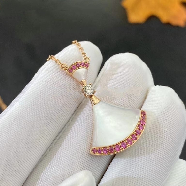 [Edler Schmuck] TRAUM HALSKETTE MOP PINK DIAMOND