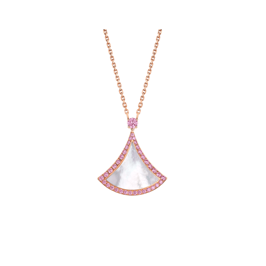 [Edler Schmuck] TRAUM HALSKETTE MOP DIAMANT ROSA