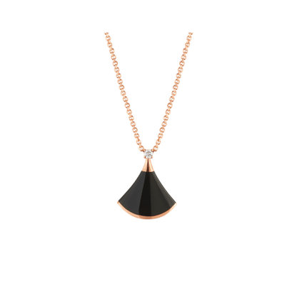 [Noble Jewelry]DREAM NECKLACE ONYX 1 DIAMOND