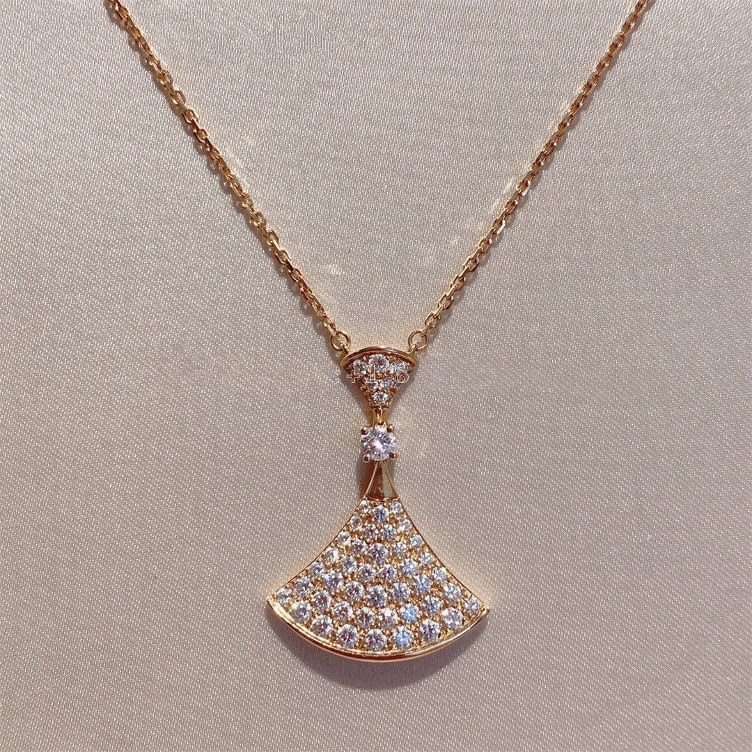 [Noble Jewelry]DREAM NECKLACE PINK GOLD FULL DIAMOND