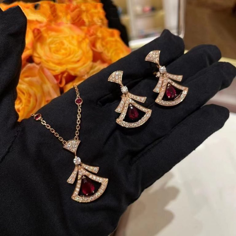 [Noble Jewelry]DREAM NECKLACE CARNELIAN DIAMOND PINK GOLD