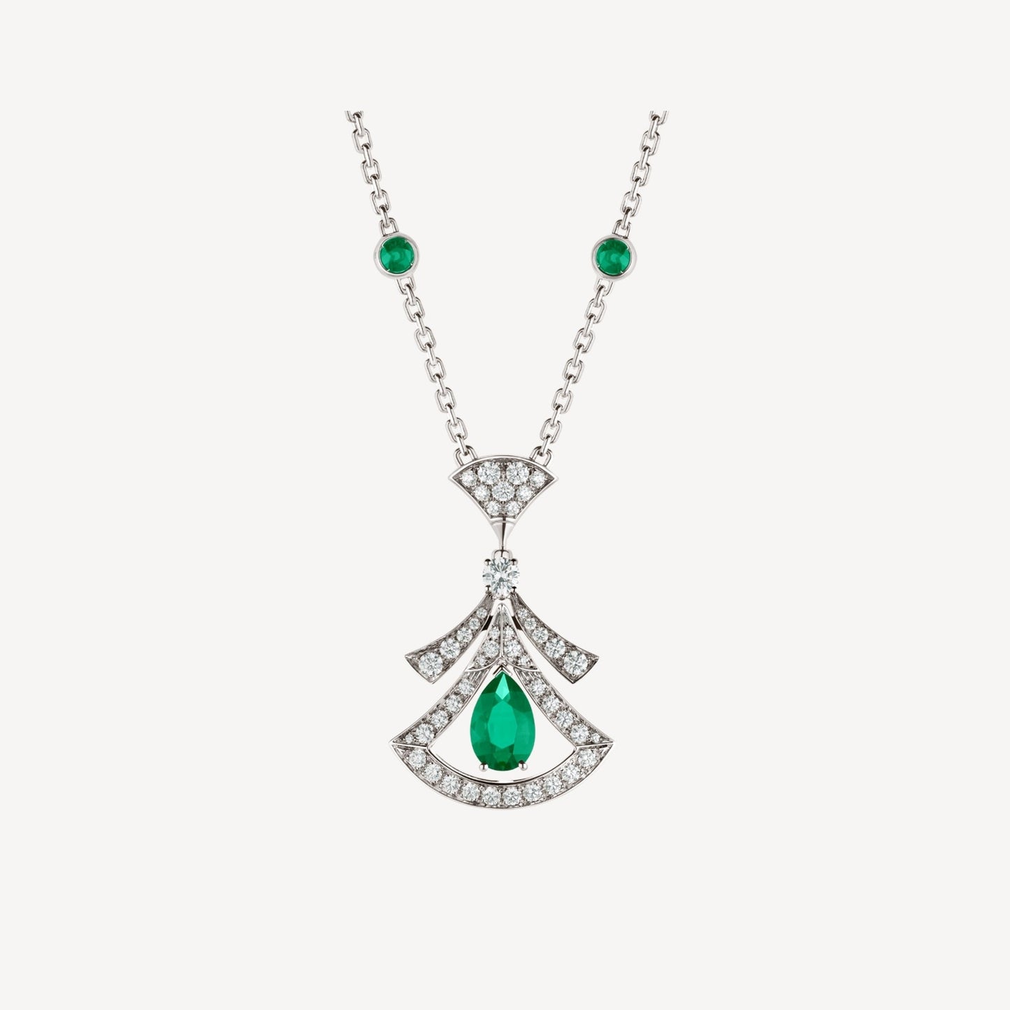 [Noble Jewelry]DREAM NECKLACE MALACHITE DIAMOND SILVER