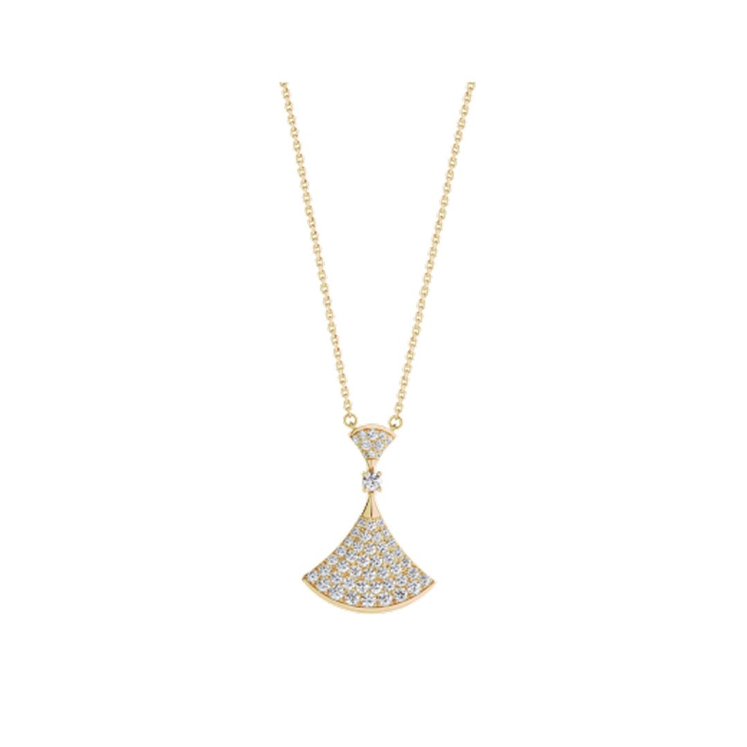 [Edler Schmuck] TRAUM HALSKETTE GOLD VOLLER DIAMANT