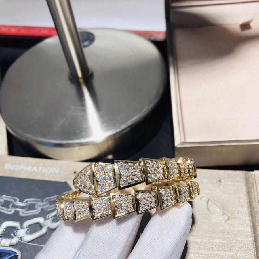 [Noble Jewelry]SERPENTI BRACELET 8MM GOLD DIAMOND