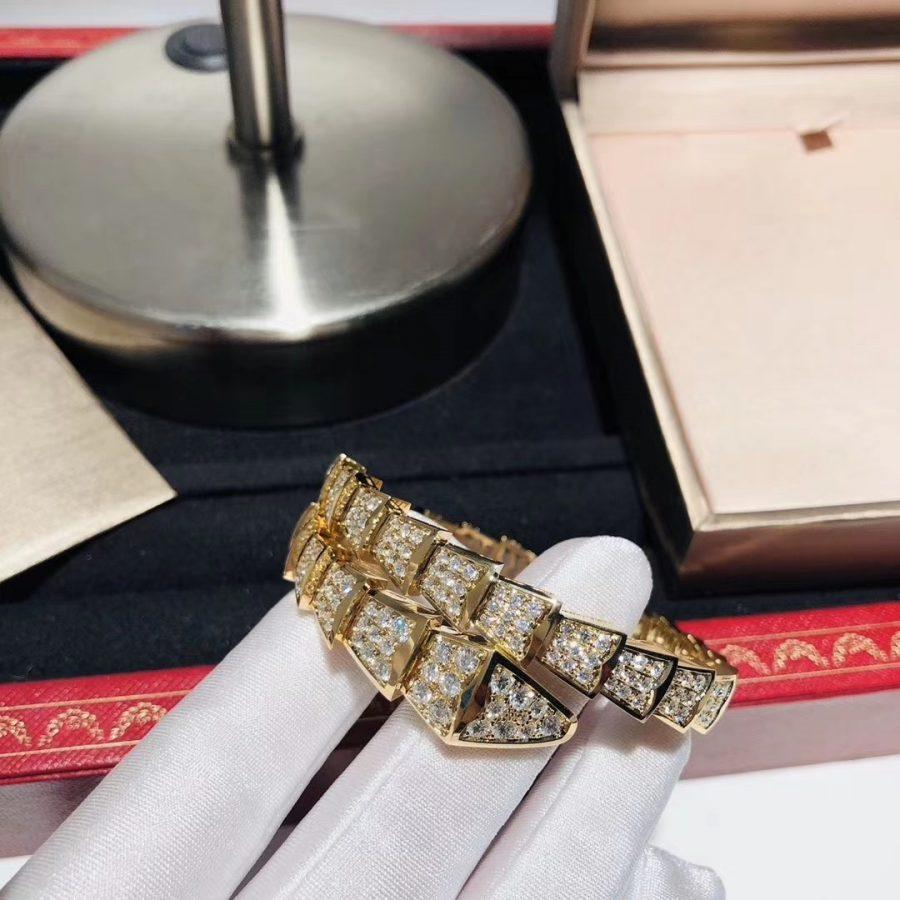 [Noble Jewelry]SERPENTI BRACELET 8MM GOLD DIAMOND