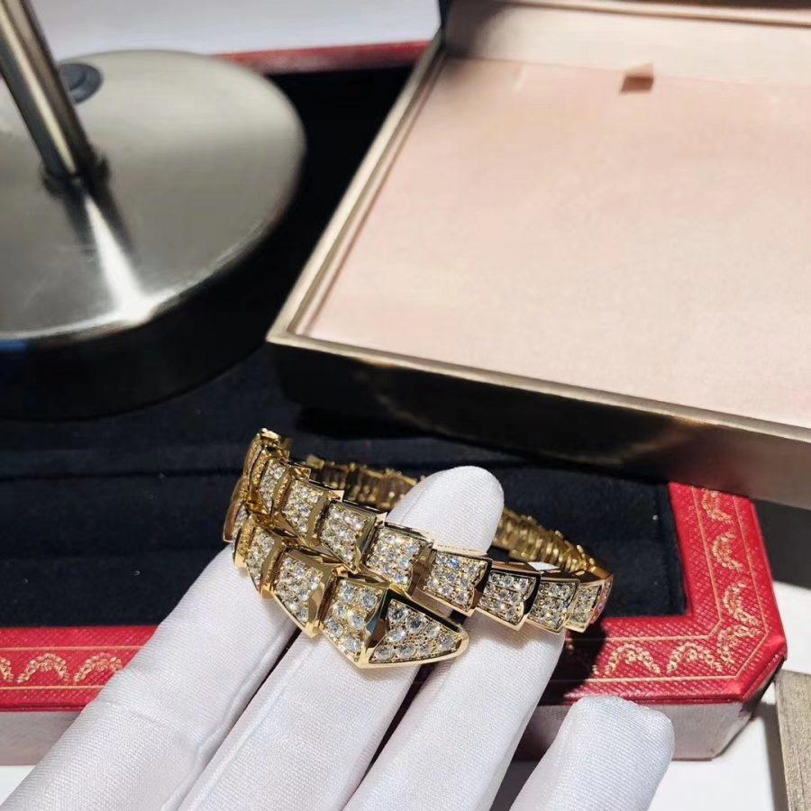 [Noble Jewelry]SERPENTI BRACELET 8MM GOLD DIAMOND