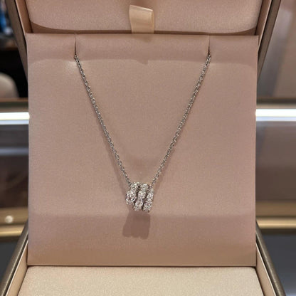 [Noble Jewelry]SERPENTI  NECKLACE DOUBLE RING DIAMOND