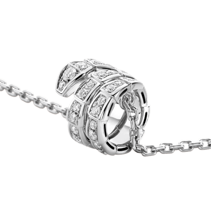 [Noble Jewelry]SERPENTI  NECKLACE DOUBLE RING DIAMOND