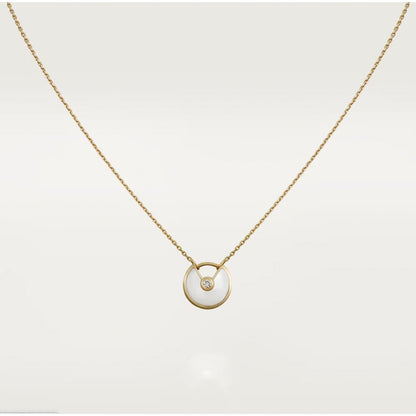 [Noble Jewelry]AMULETTE ROSE GOLD MOP NECKLACE