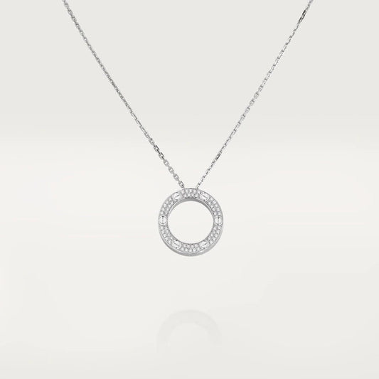 [Noble Jewelry]LOVE NECKLACE ADJUSTABLE SILVER