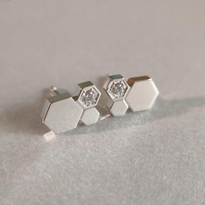 [Noble Jewelry]BEE LOVE SILVER DIAMOND EARRINGS