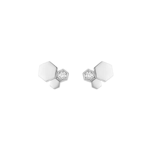 [Noble Jewelry]BEE LOVE SILVER DIAMOND EARRINGS