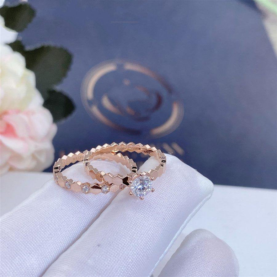 [Edler Schmuck] BEE LOVE RING ROSA GOLD 1 DIAMANT