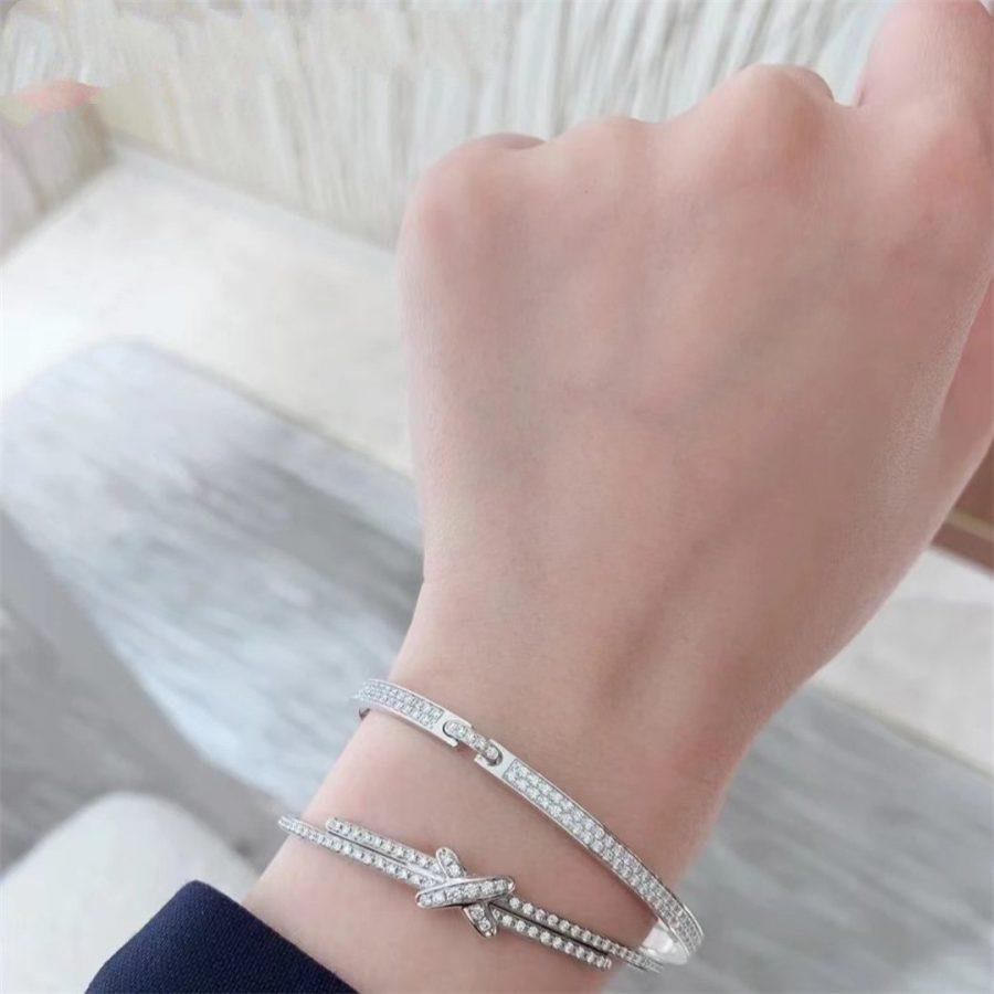 [Noble Jewelry]JEUX DE BRACELET DIAMONDS SILVER