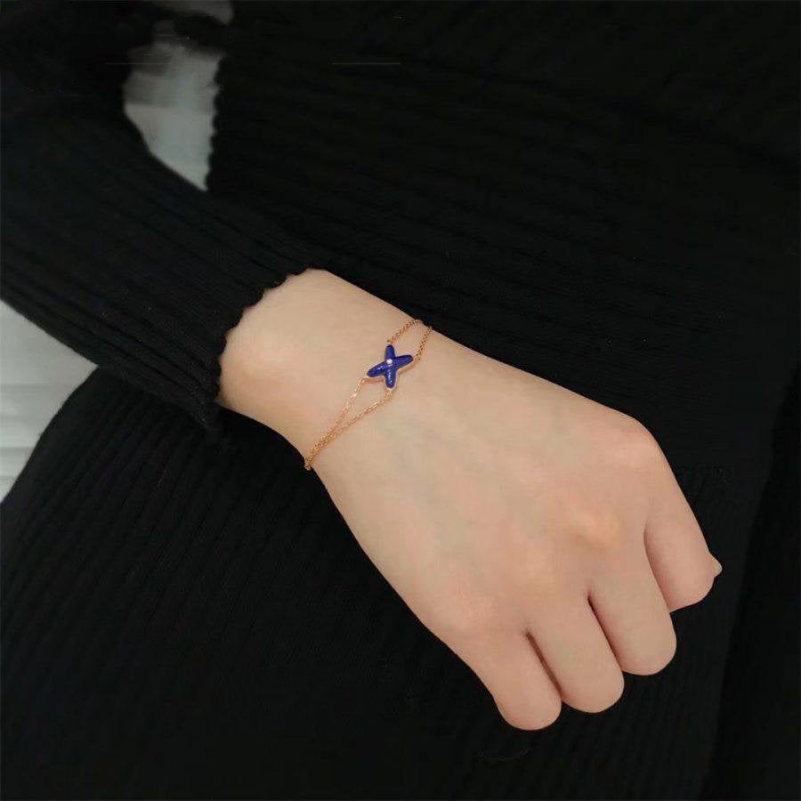 [Noble Jewelry]Hollow Design Four-Leaf Clover Flower Shape Ring