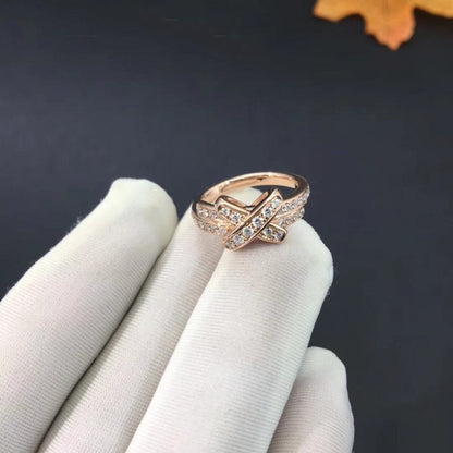 [Noble Jewelry]JEUX DE RING PINK GOLD DIAMOND