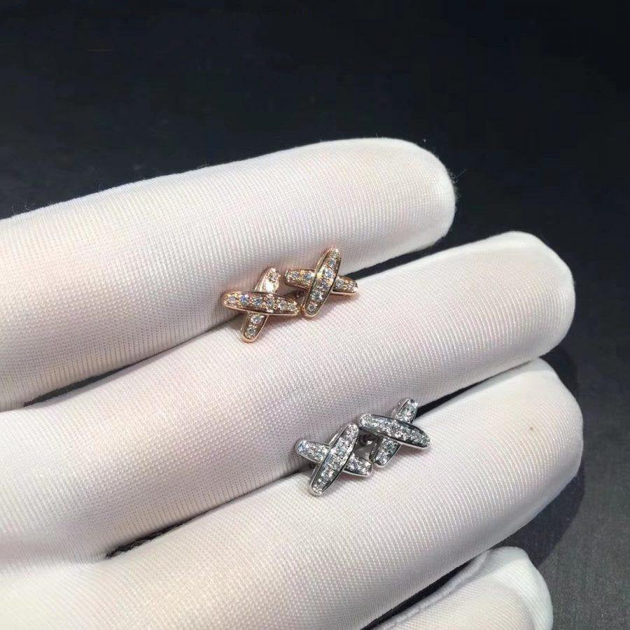 [Noble Jewelry]JEUX DE DIAMOND EARRINGS