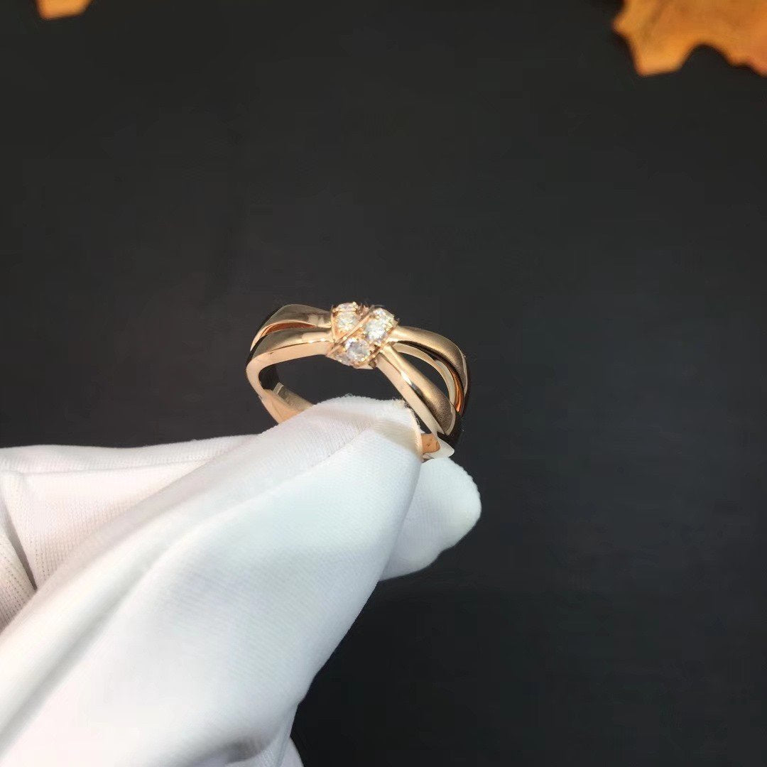 [Noble Jewelry]LIENS RING PINK GOLD DIAMOND