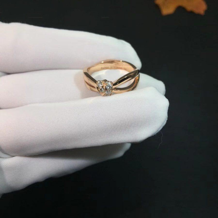 [Noble Jewelry]LIENS RING PINK GOLD DIAMOND