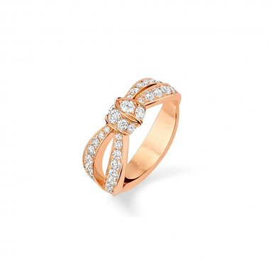 [Noble Jewelry]LIENS PINK GOLD DIAMOND RING