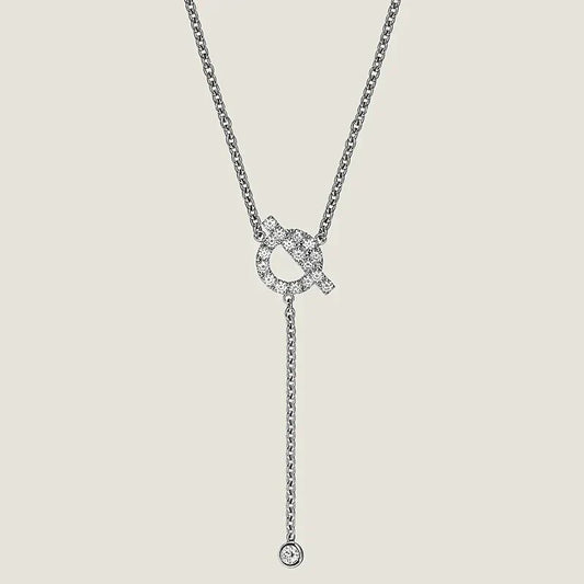 [Noble Jewelry]FINESSE SILVER DIAMOND NECKLACE