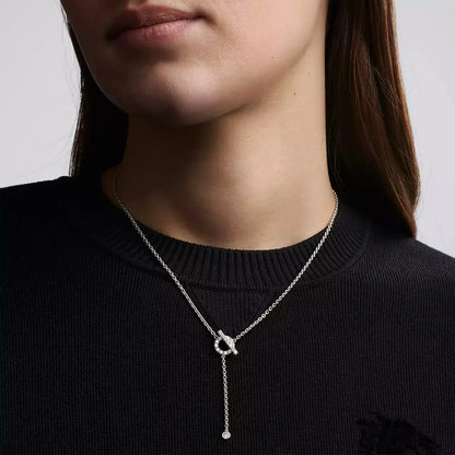 [Noble Jewelry]FINESSE SILVER DIAMOND NECKLACE