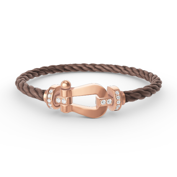 [Noble Jewelry]FORCE LARGE HORSESHOE HALF DIAMOND BRACELET ROSE GOLD