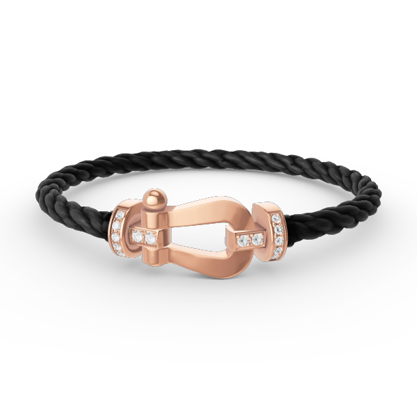 [Noble Jewelry]FORCE LARGE HORSESHOE HALF DIAMOND BRACELET ROSE GOLD