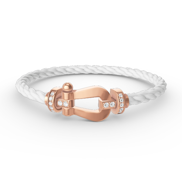 [Noble Jewelry]FORCE LARGE HORSESHOE HALF DIAMOND BRACELET ROSE GOLD