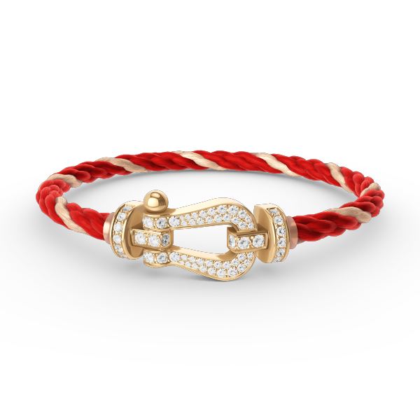 [Noble Jewelry]FORCE LARGE HORSESHOE FULL DIAMOND BRACELET GOLD