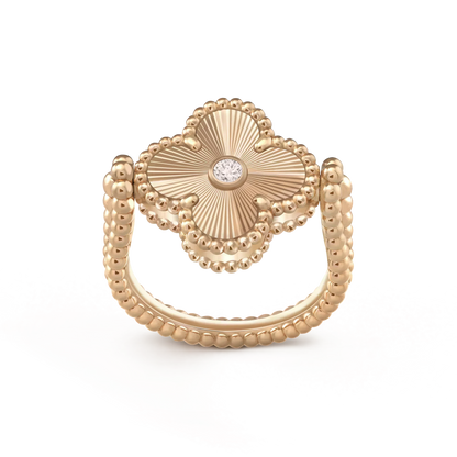 [Noble Jewelry]CLOVER RIVERSIBLE ROSE GOLD RING