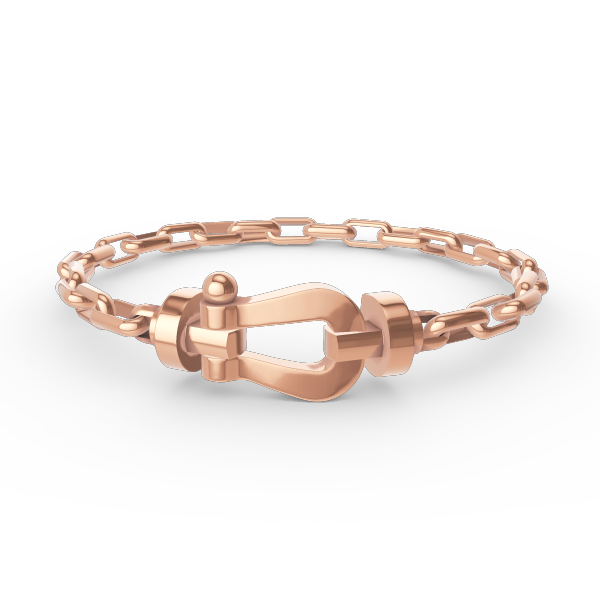 [Noble Jewelry]FORCE LARGE HORSESHOE CLASP  METAL BRACELET