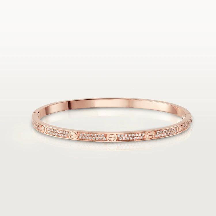 [Noble Jewelry]LOVE BRACELET 3.65MM DIAMOND-PAVED