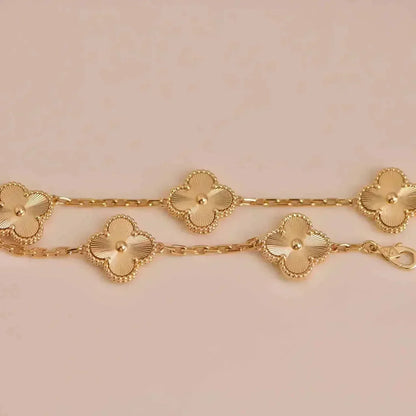 [Noble Jewelry]CLOVER 5 FLOWERS LASER BRACELET