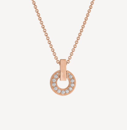 [Noble Jewelry]GARI NECKLACE PINK GOLD DIAMOND