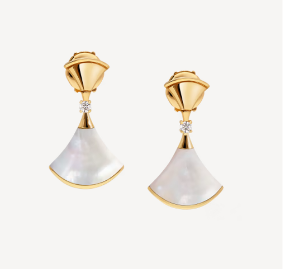 [Noble Jewelry]DREAM MOP 1 DIAMOND EARRINGS