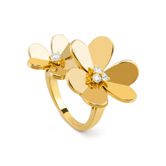 [Edler Schmuck]CLOVER COMOS GOLD DIAMANTRING