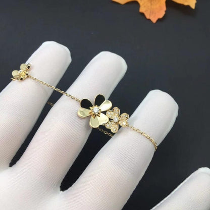 [Noble Jewelry]FRIVOLE GOLD 5 FLOWERS BRACELET