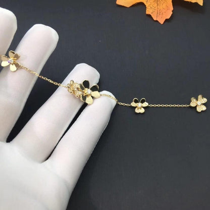 [Noble Jewelry]FRIVOLE GOLD 5 FLOWERS BRACELET